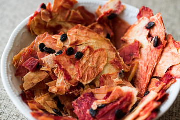 Sun Dried Watermelon with seeds.