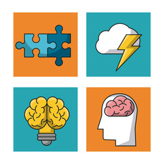 Science and ideas icons icon vector illustration graphic design