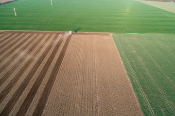 Aerial flight of field