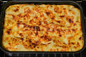home cooked lasagna
