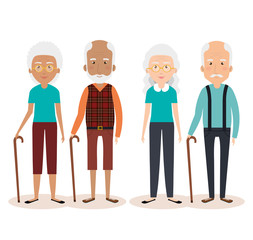 grandparents group avatars characters