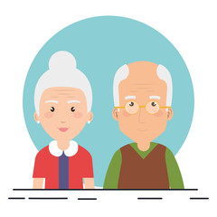 grandparents couple avatars characters