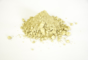 french ochre pigment isolated over white