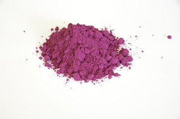 pink pigment isolated over white