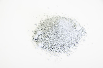 grey pigment isolated over white