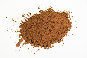 orange pigment isolated over white