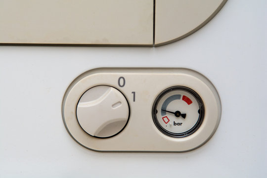 Temperature control dial for central heating at home