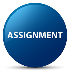 Assignment blue round button