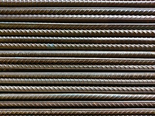 Steel rebar horizontal