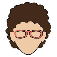 beautiful woman head avatar character
