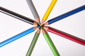 matite colorate forma stella