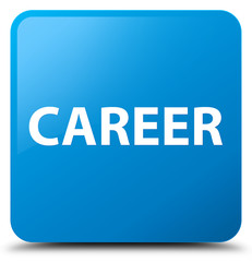 Career cyan blue square button