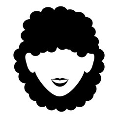 beautiful woman head avatar character