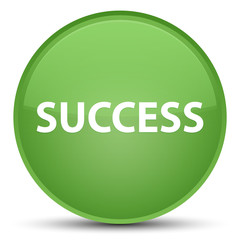 Success special soft green round button