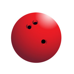 Isolated bowling ball on a white background, Vector illustration