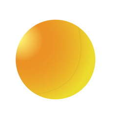Isolated ping pong ball on a white background, Vector illustration
