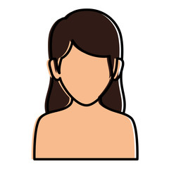 beautiful woman shirtless avatar character