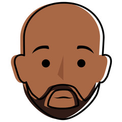 young man head avatar character