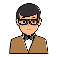 elegant businessman avatar character