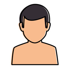 young man shirtless avatar character