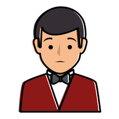 elegant businessman avatar character