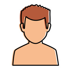 young man shirtless avatar character