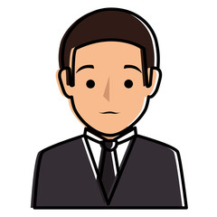 elegant businessman avatar character