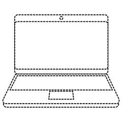 laptop computer isolated icon