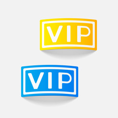 realistic design element: vip