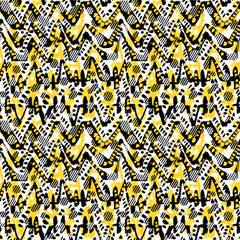 Seamless brushpen textile doodle pattern grunge texture