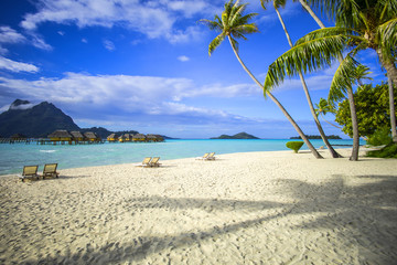 plage paradisiaque en polynésie française