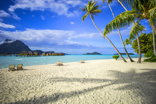 plage paradisiaque en polyn&eacute;sie fran&ccedil;aise