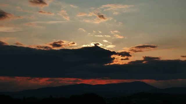sunset time lapse 4k