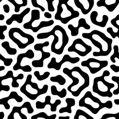 Seamless brushpen textile doodle pattern grunge texture
