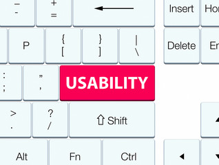 Usability pink keyboard button