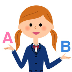 選択する女子高生