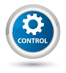 Control (settings icon) prime blue round button