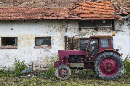 red tractor