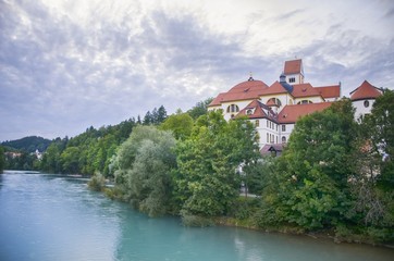 Fototapeta na wymiar Fussen, Bavaria, Germany