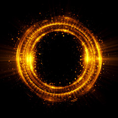 Abstract background. luminous swirling. Elegant glowing circle. Big data cloud. Light ring..Sparking particle. Space tunnel. Colorful ellipse. Glint sphere. Bright border. Magic portal. Energy ball.