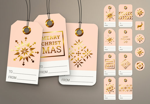 Christmas Gift Tag and Sticker Set