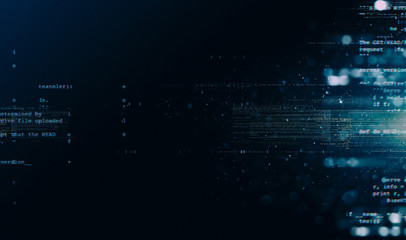 Abstract tech background. Floating Numbers HUD Background. Matrix particles grid virtual reality. Smart build. Grid core. Hardware quantum form. Future technology. Decoding dna