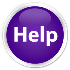 Help premium purple round button
