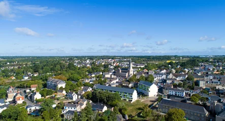 Foto auf Acrylglas Luftbild Photo aérienne de Savenay en Loire Atlantique