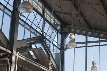 Interior of empty warehouse