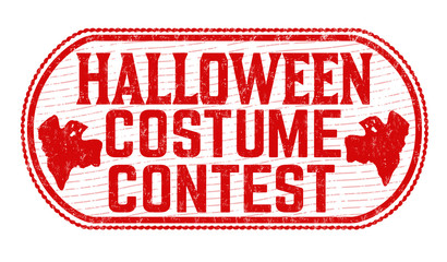 Halloween costume contest  sign or stamp