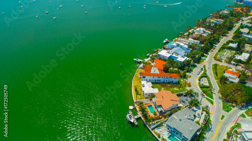 Aerial View Of Venetian Islands Miami Beach South Florida Aerial View Of Venetian Islands Miami Beach South Florida Usa