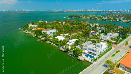 Aerial View Of Venetian Islands Miami Beach South Florida Aerial View Of Venetian Islands Miami Beach South Florida Usa