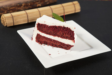 Dessert, Red Velvet Mousse Cake 