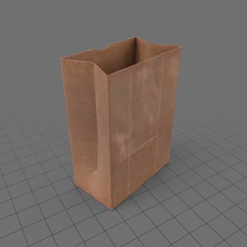 Brown paper grocery bag